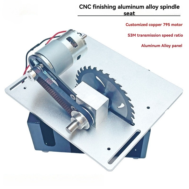 Mini Table Saw For Woodworking - Mini 120W bankzaag Verstelbare multifunctionele tafelzaag