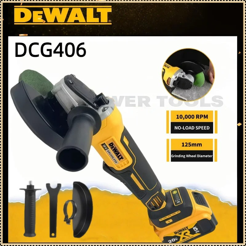 Brushless Angle Grinder Battery Powered - Dewalt DCG406 125MM borstelloze haakse slijpmachine