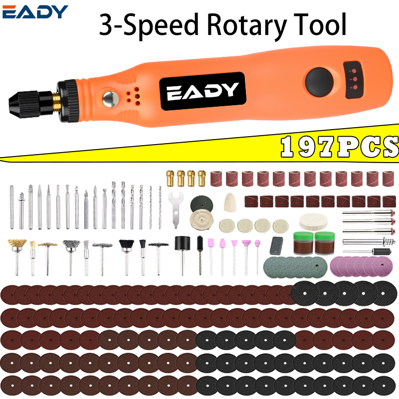 Cordless Rotary Tool Kit Accessories - USB draadloze roterende gereedschapsset – mini-elektrische