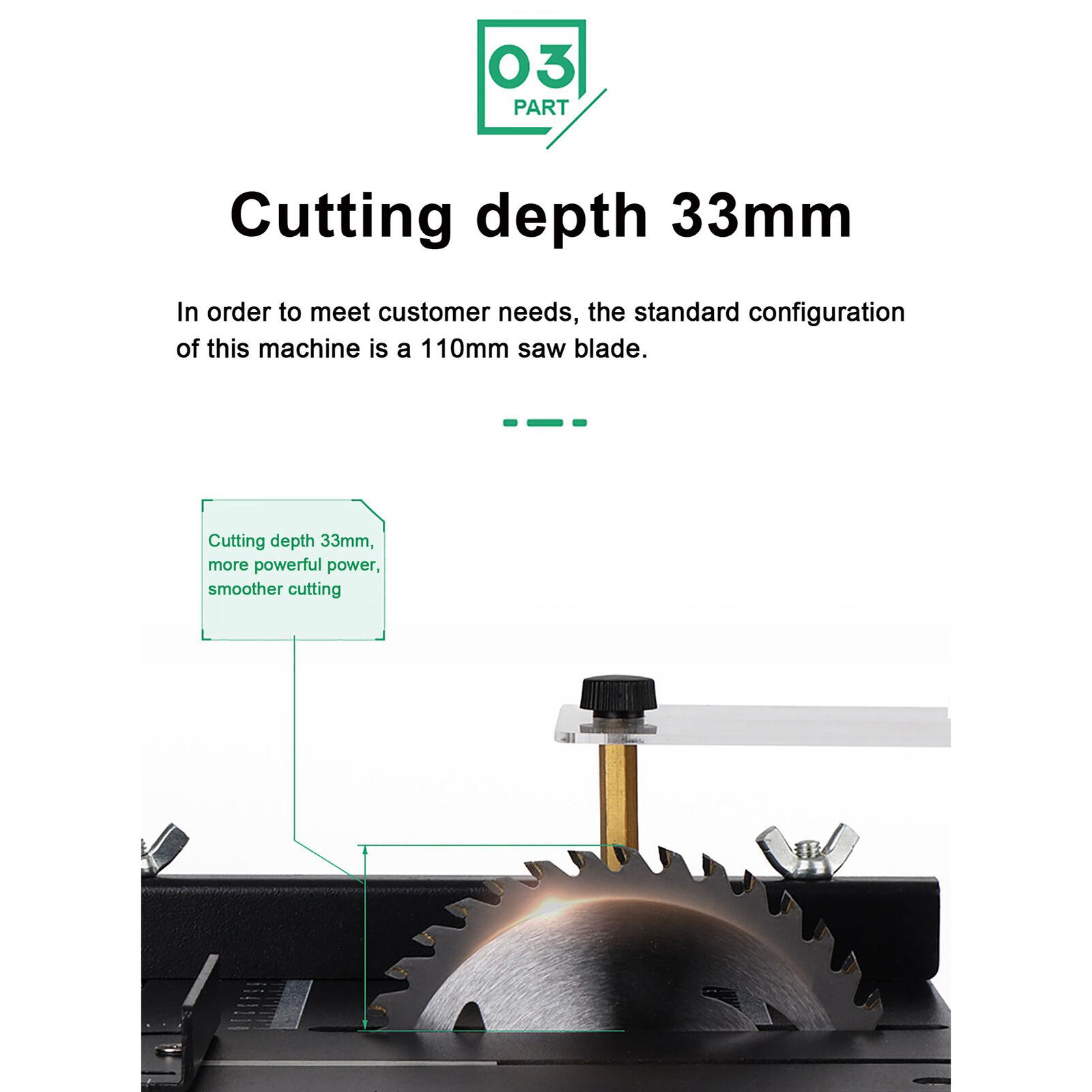Mini Table Saw For Woodworking - Compacte 4 inch circulaire mini-tafelzaagset met