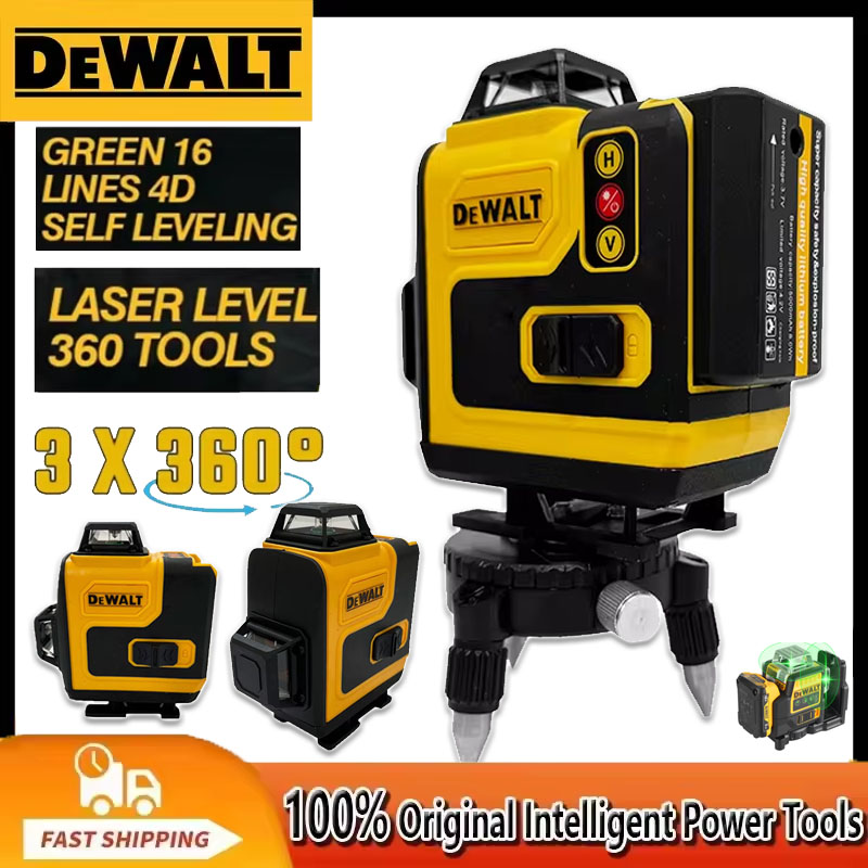 Laser Level 16 Lines 4D Green - Dewalt Laser Waterpas 360 Groen 16