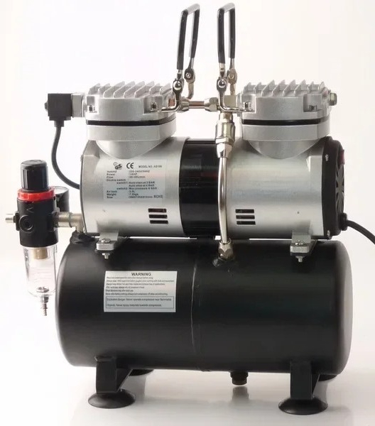 Airbrush Kit With Mini Compressor - Voor AS196 Mini Airbrush Compressor Kit
