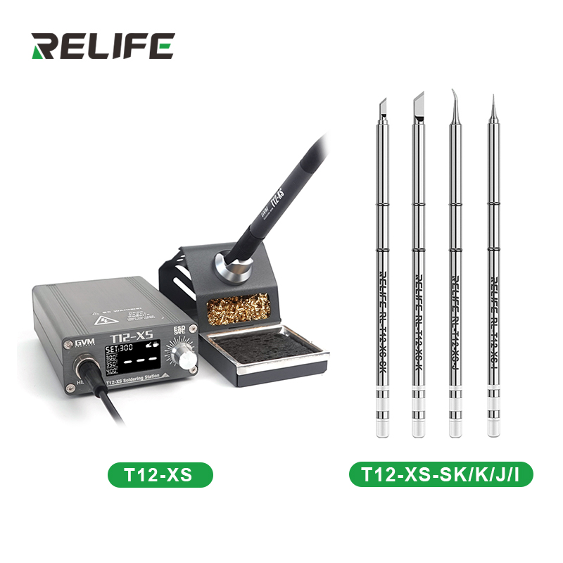 Digital Soldering Station T12 - GVM T12-XS Digitaal display Verstelbare temperatuur