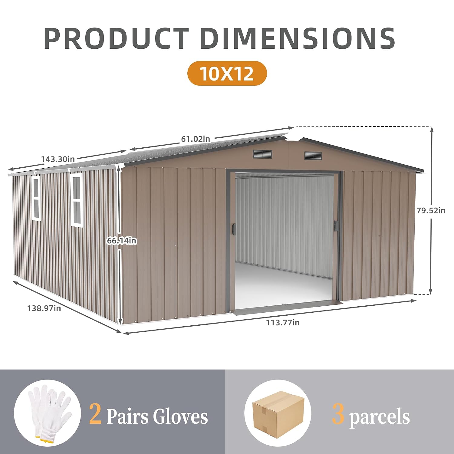 10x12 FT Buitenberging, Grote  - Garden Tools recensie en prijs