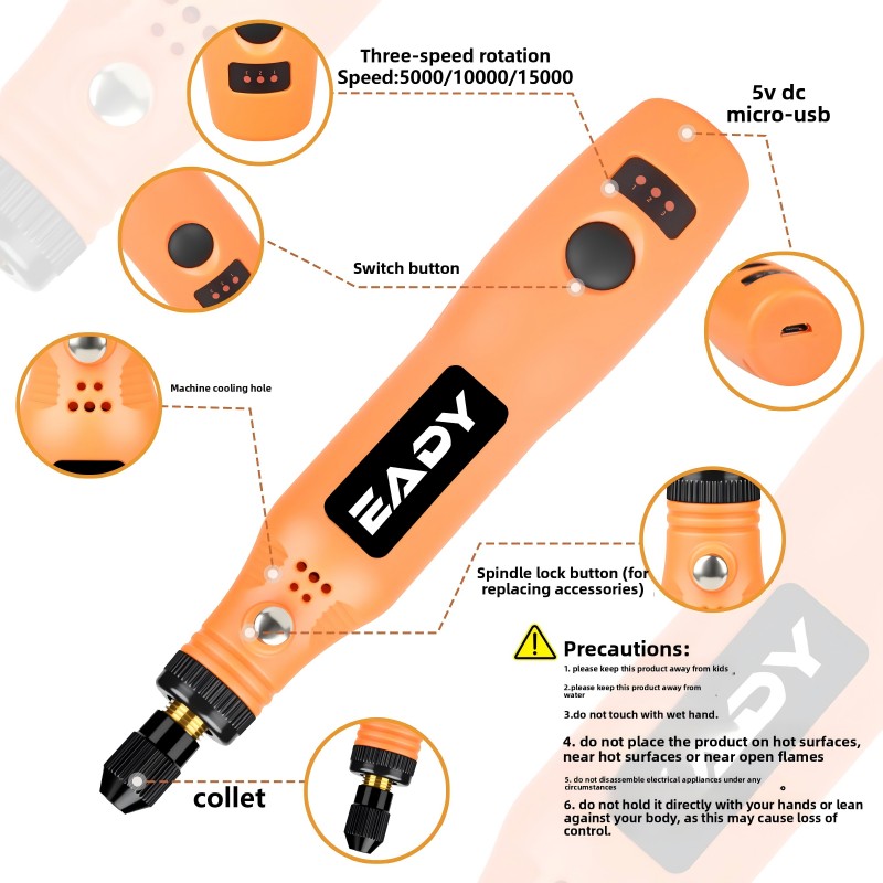 USB draadloze roterende gereed - Cordless Rotary Tool Kit Accessories recensie en prijs