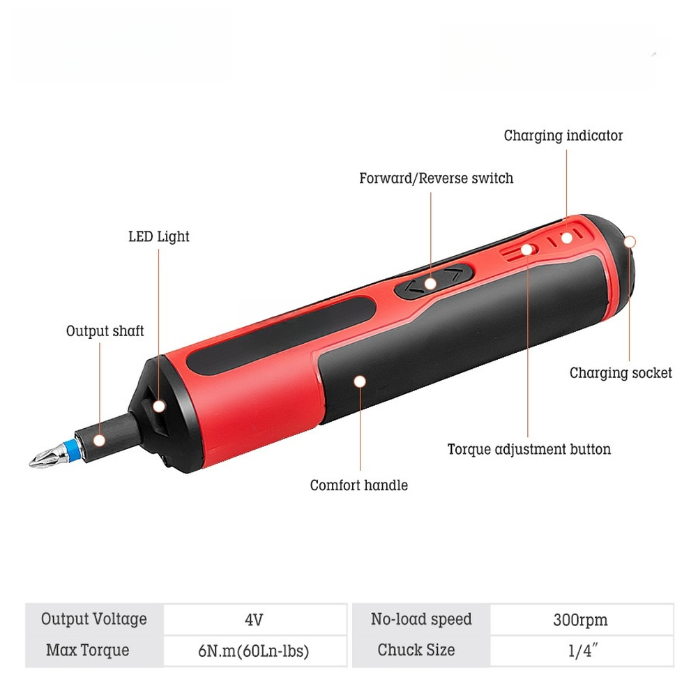 4V elektrische schroevendraaie - Electric Screwdriver Rechargeable Usb recensie en prijs