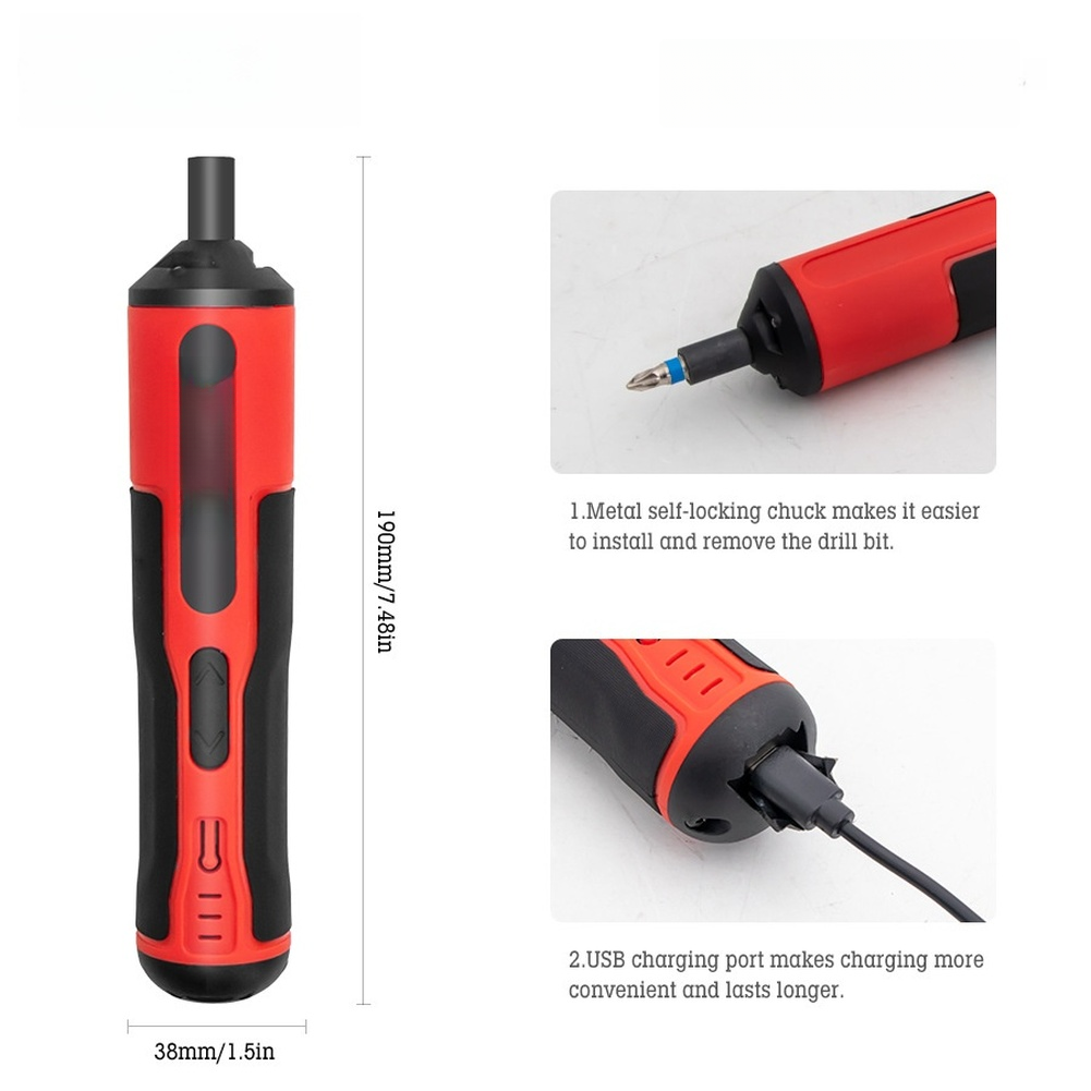 4V elektrische schroevendraaie - Electric Screwdriver Rechargeable Usb recensie en prijs