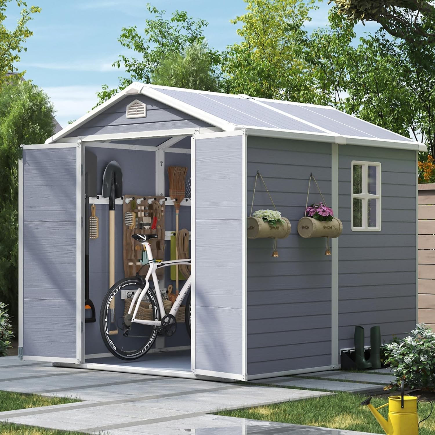 6x8 FT Buitenberging met harsv - Garden Tools recensie en prijs