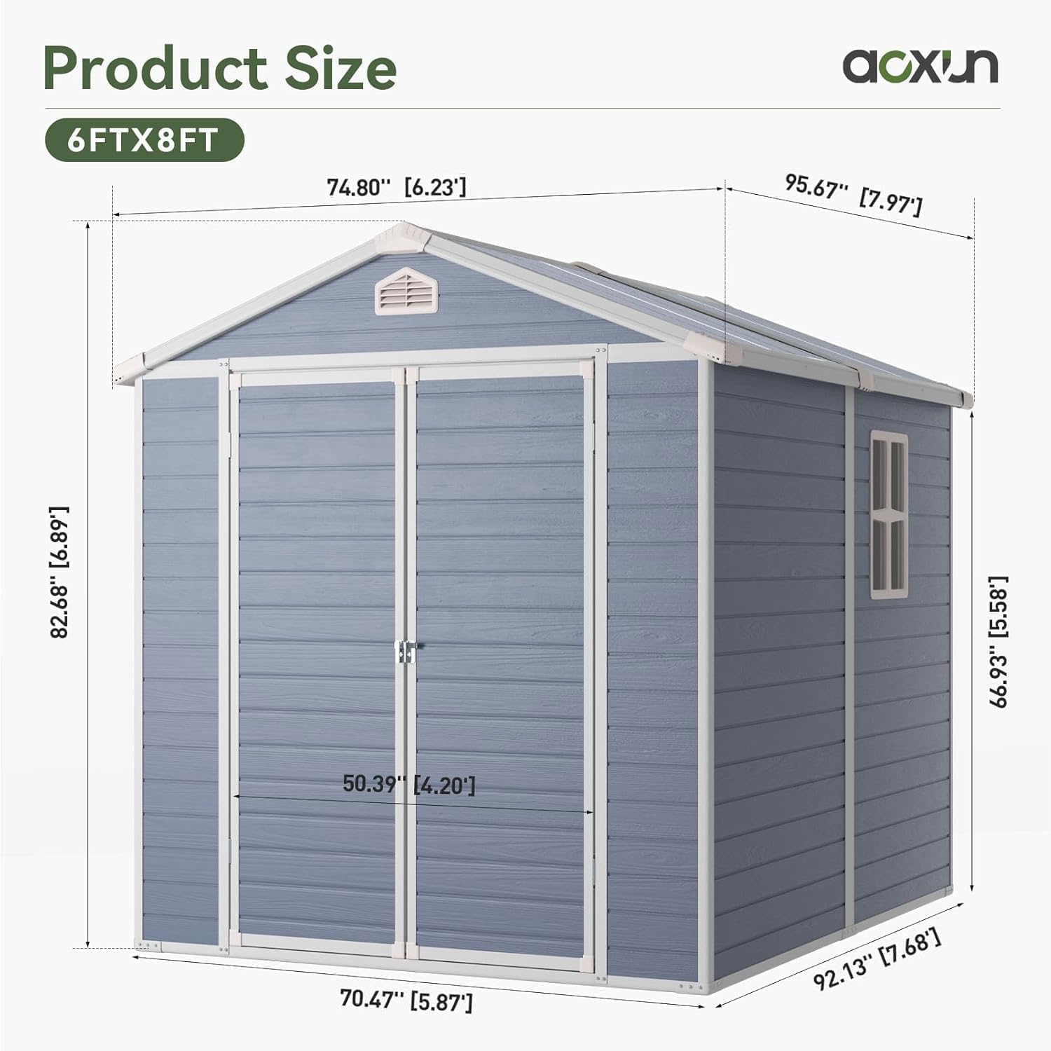 6x8 FT Buitenberging met harsv - Garden Tools recensie en prijs