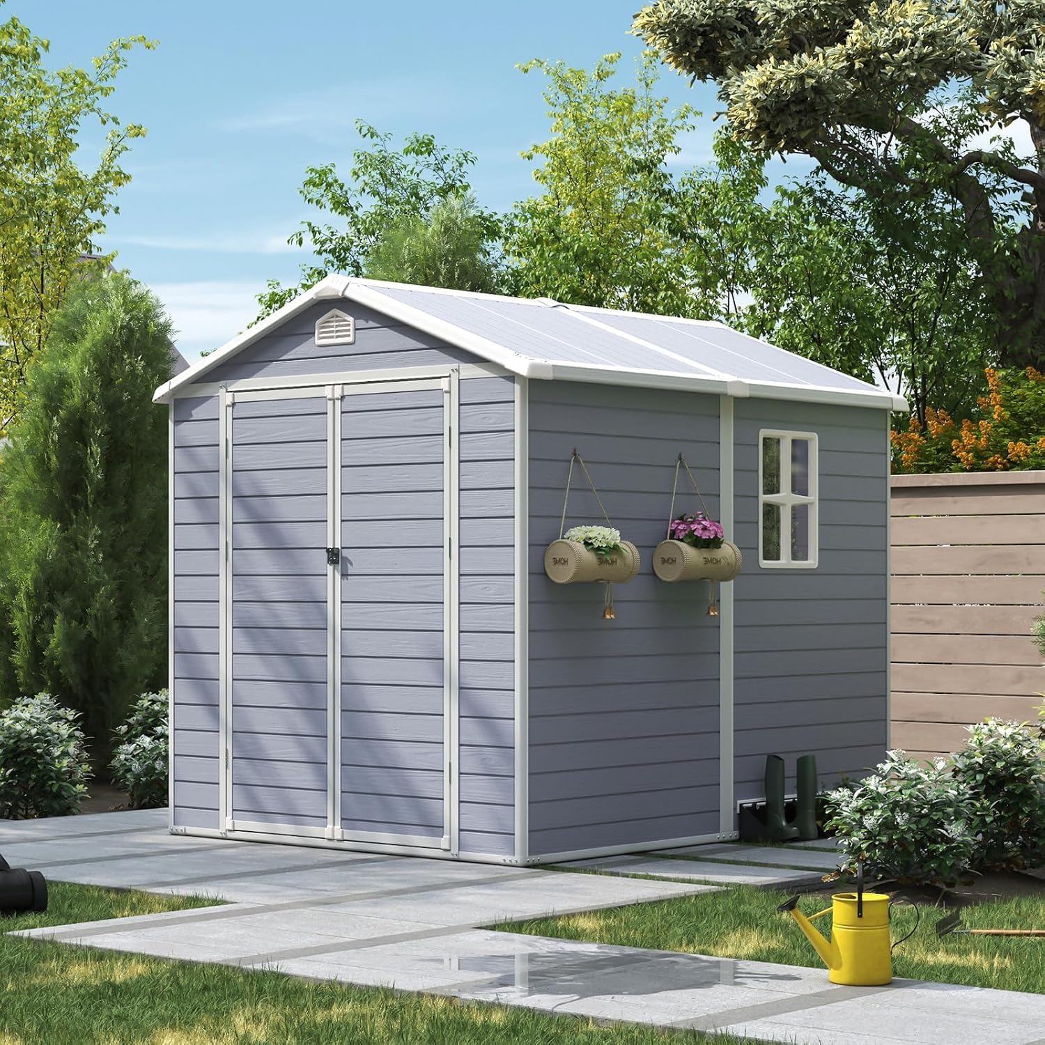 6x8 FT Buitenberging met harsv - Garden Tools recensie en prijs