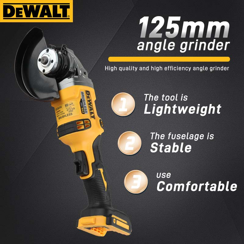 DEWALT DCG414 20V MAX Borstell - Brushless Angle Grinder Battery Powered recensie en prijs