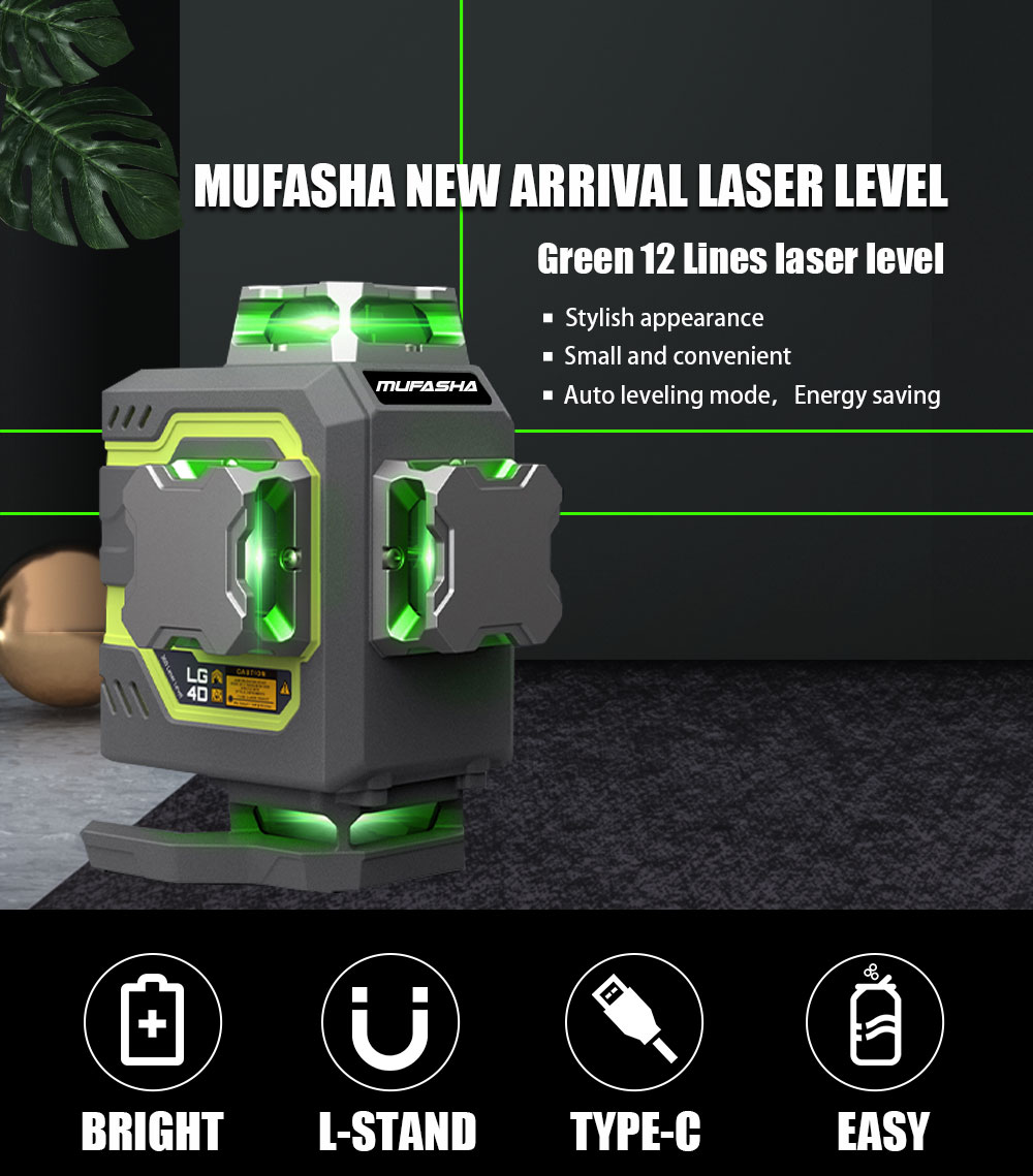 16-lijns laserwaterpas 360° ze - Laser Level 16 Lines 4D Green recensie en prijs