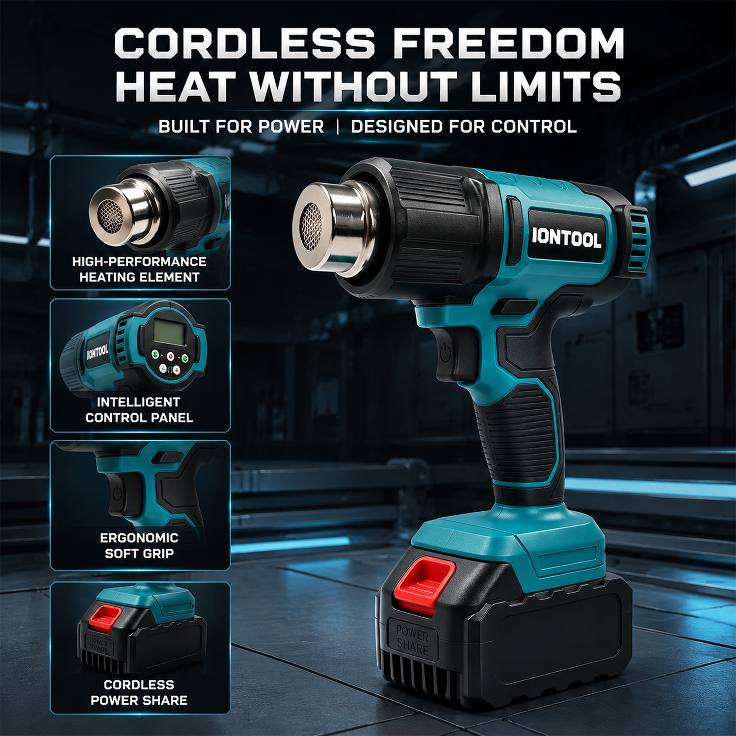 IONTOOL 550 ℃   Draadloze hete - Cordless Heat Gun For Shrink Tubing recensie en prijs