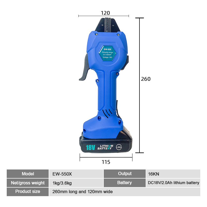 EW-50X Oplaadbare krimptang El - Electrical recensie en prijs