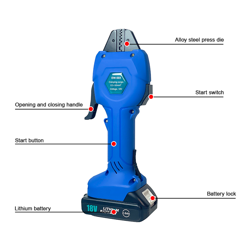 EW-50X Oplaadbare krimptang El - Electrical recensie en prijs