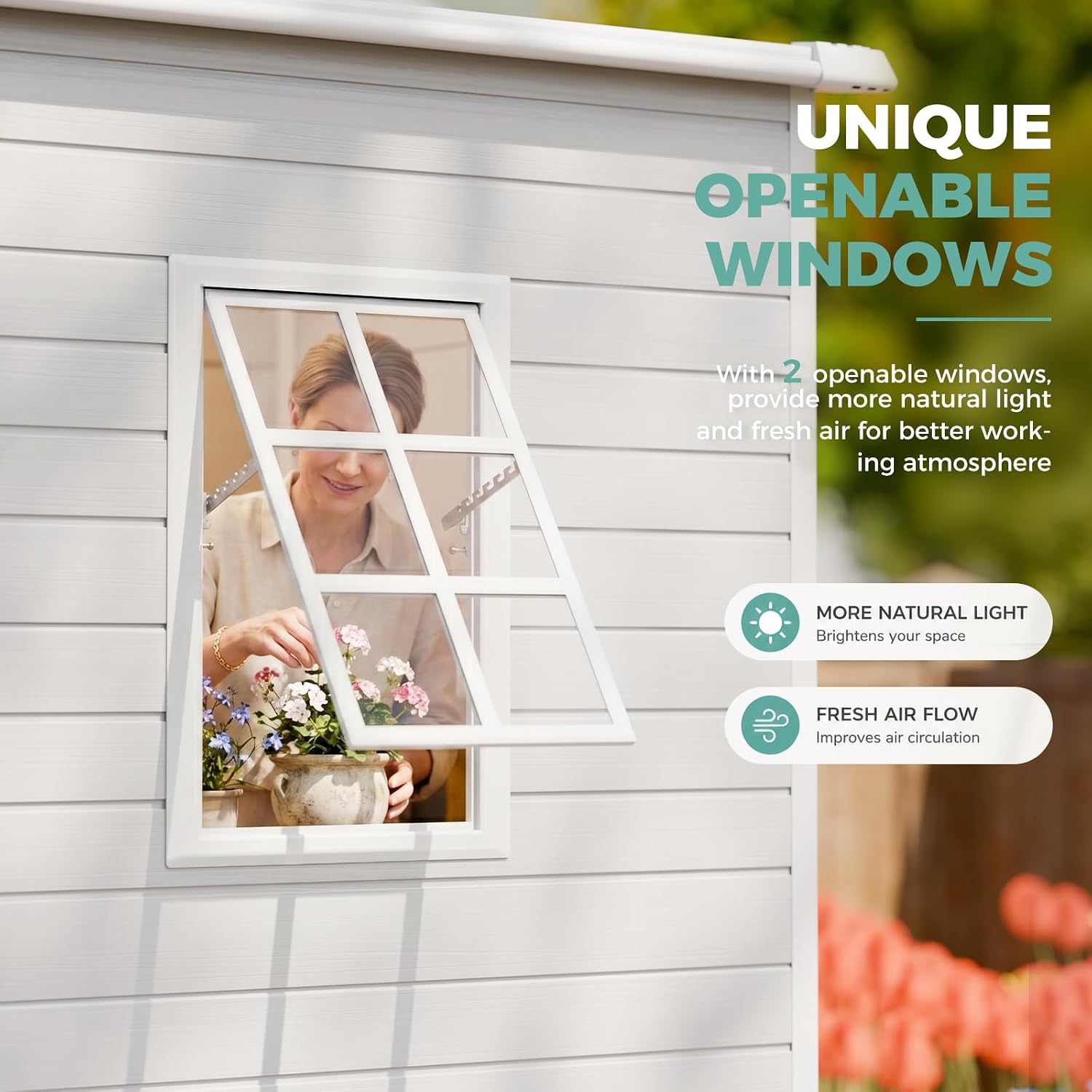 8x6 FT hars opslagberging met  - Garden Tools recensie en prijs