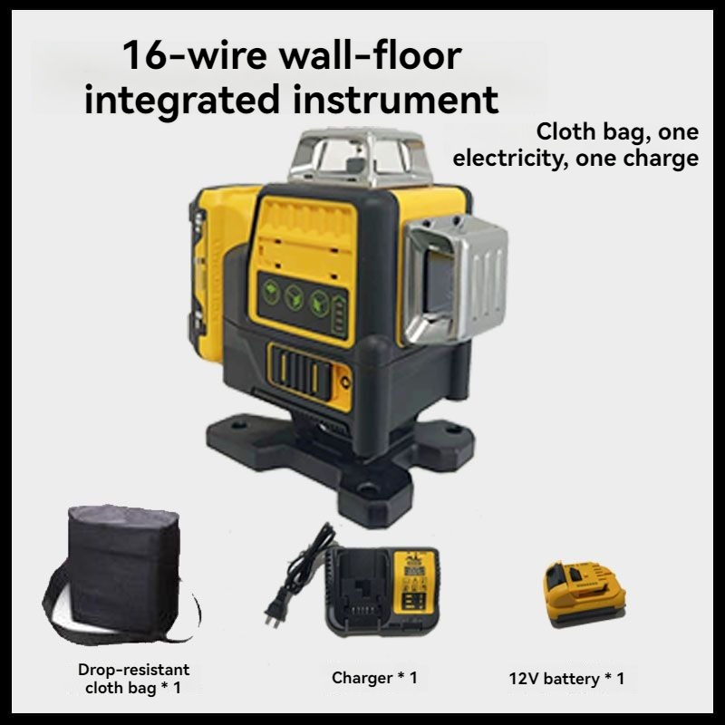 4D Laserwaterpas met 16 groene - Laser Level 16 Lines 4D Green recensie en prijs