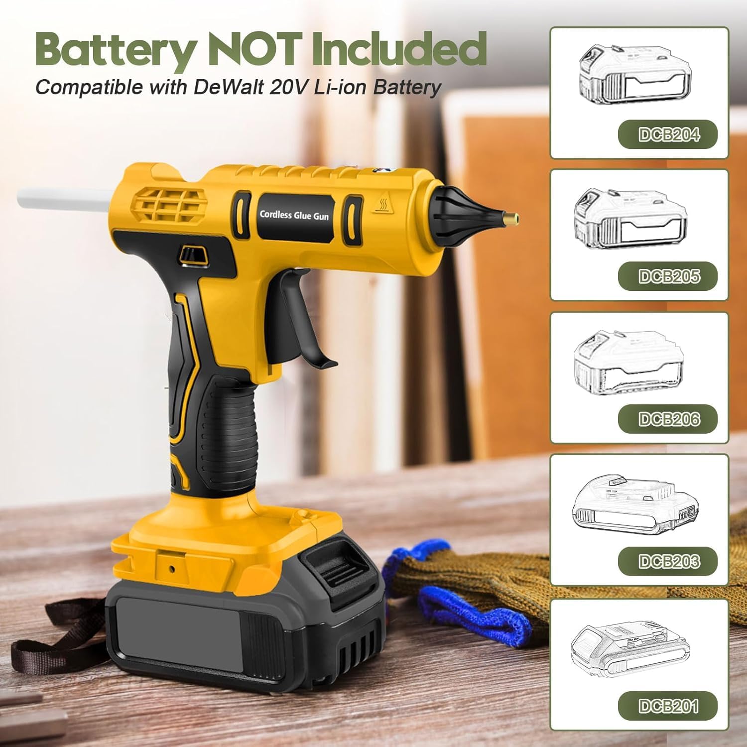 100W draadloos heetlijmpistool - Hot Melt Glue Gun Cordless recensie en prijs