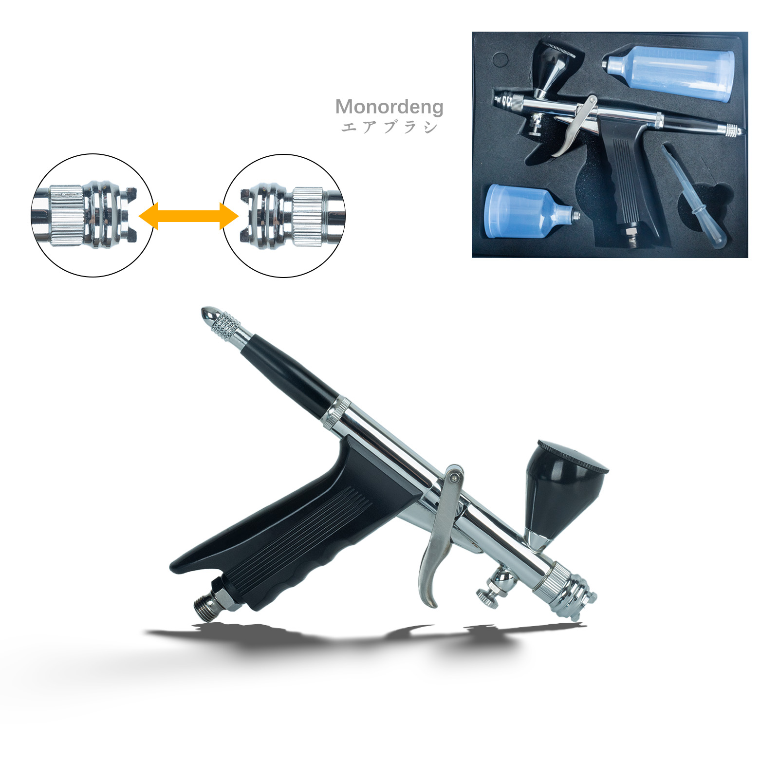 Airbrush-set met dubbele actie - Airbrush Kit With Mini Compressor recensie en prijs